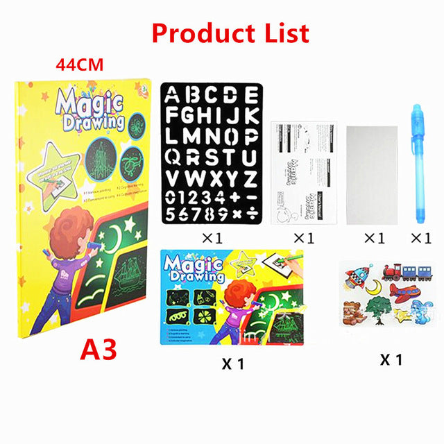 Magic Glowing drawing book